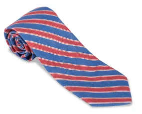 Red Conway Stripes Necktie - F5487