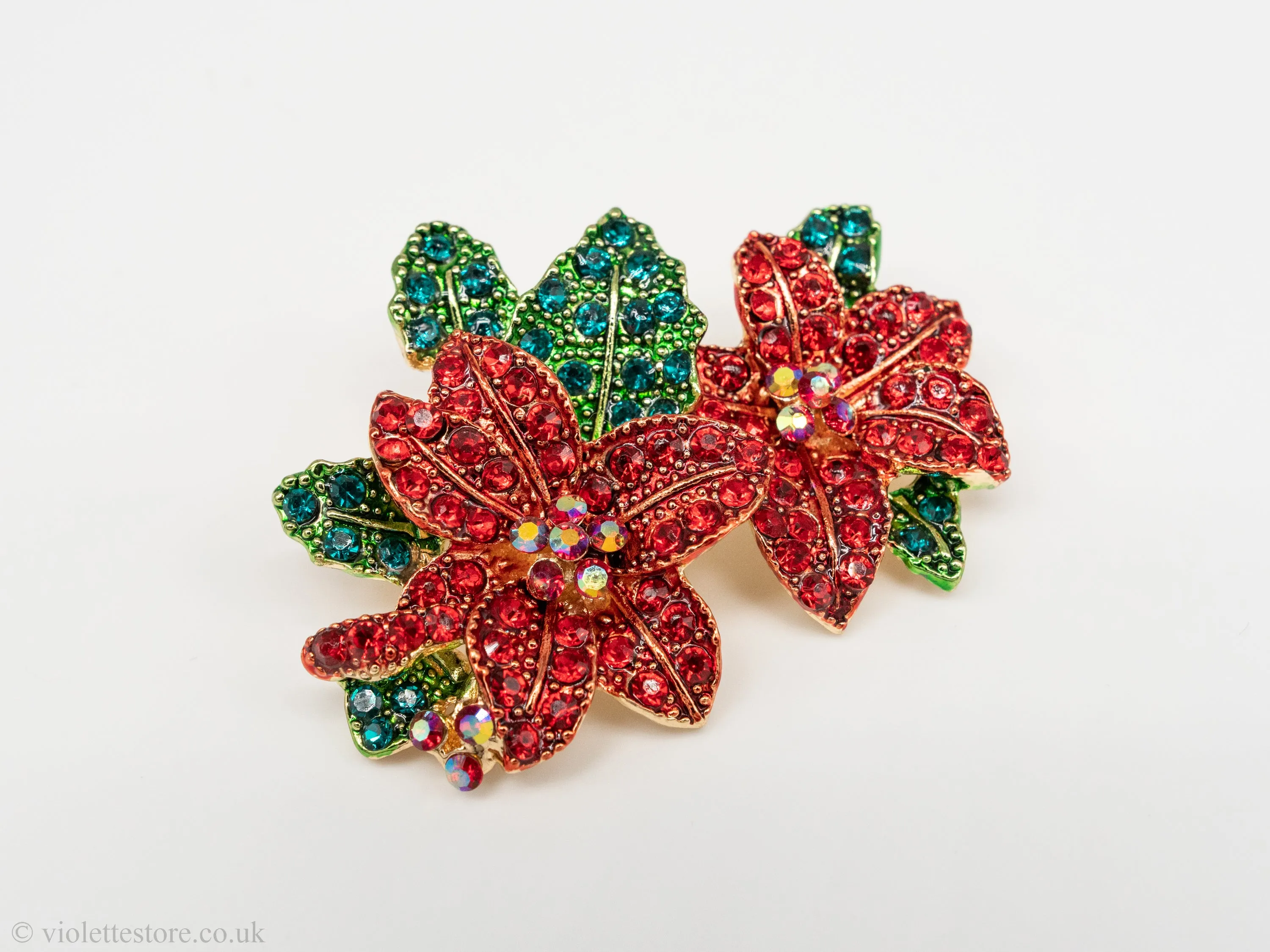 Red Flower Brooch