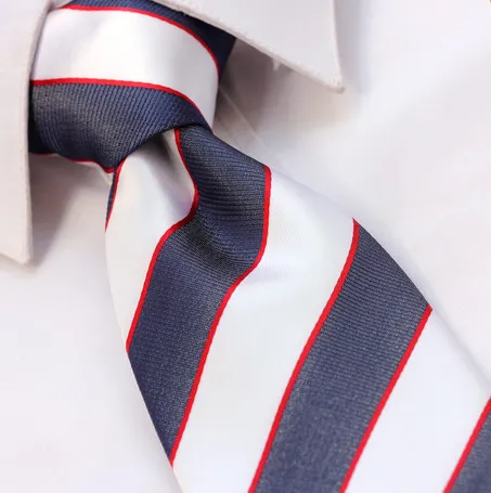 Red, White & Blue Striped Tie