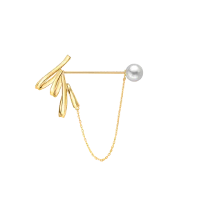 Ribbon Chain Brooch