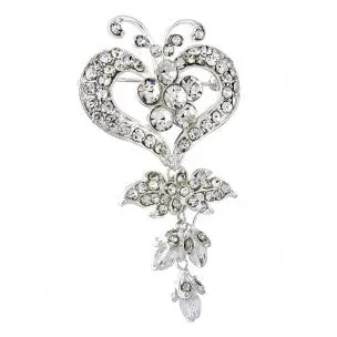 SassB Jacinda Crystal Brooch