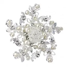 SassB Kathryn Crystal and Pearl Brooch