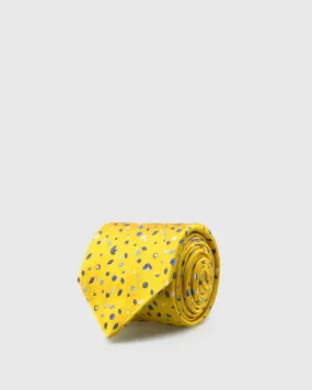 SERGIO ALVAJEE S21SA-HM-14 MUSTARD ITALIAN SILK TIE