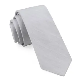 Silver BHLD Linen Row Necktie