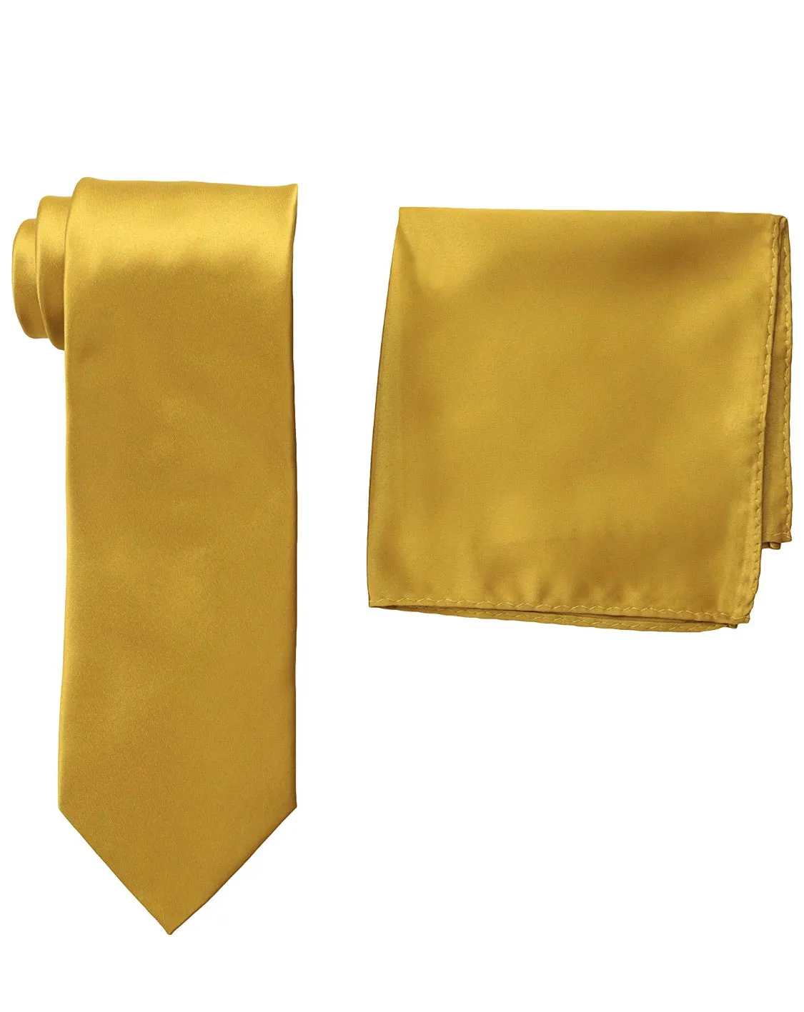 Solid Gold Tie and Hanky