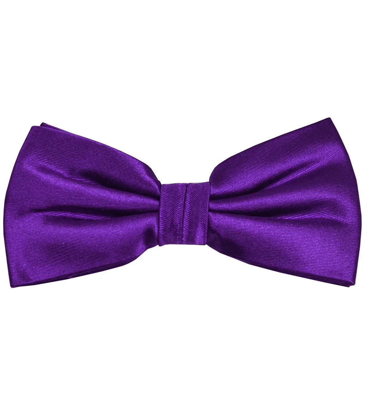 Solid Royal Grape Silk Bow Tie