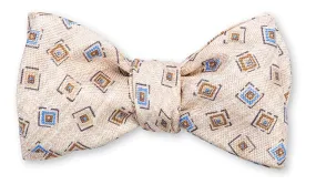 Tan Brinkley Medallions Bow Tie - B5199