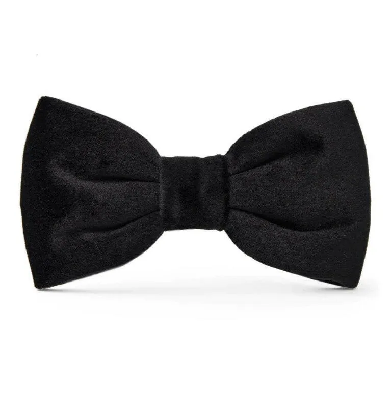 The Foggy Dog Bow Tie - Black Velvet