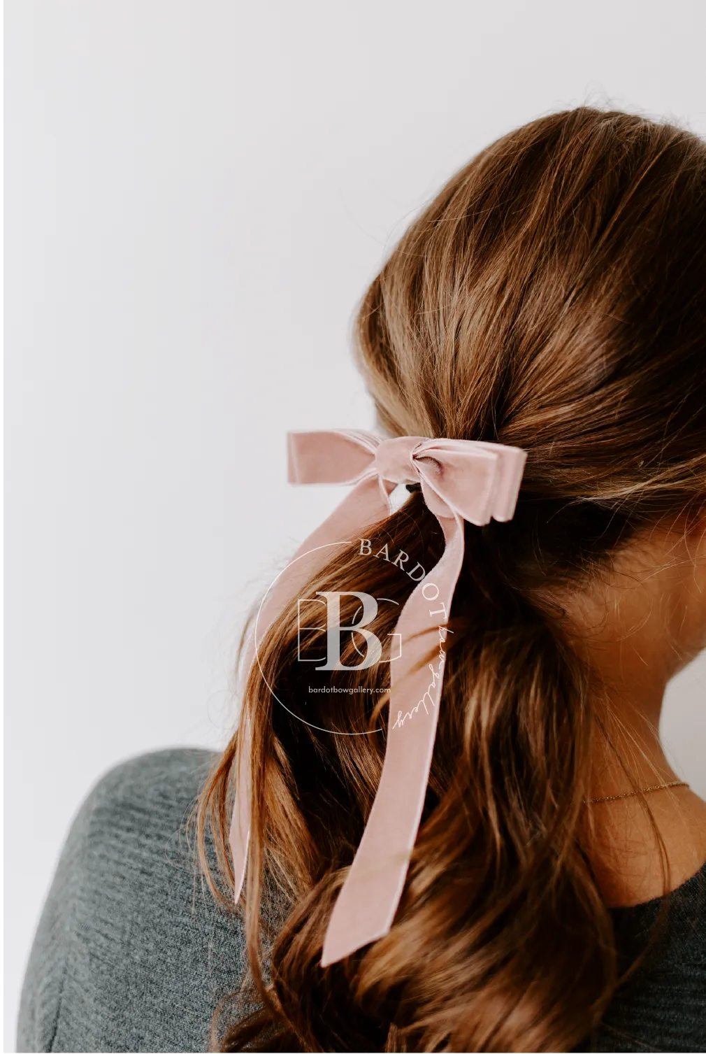 The Standard Velvet Long Bow | Upscale Bows for Women | Standard Bow with Tails | Luxury Designer Hair Bows | Made to Order