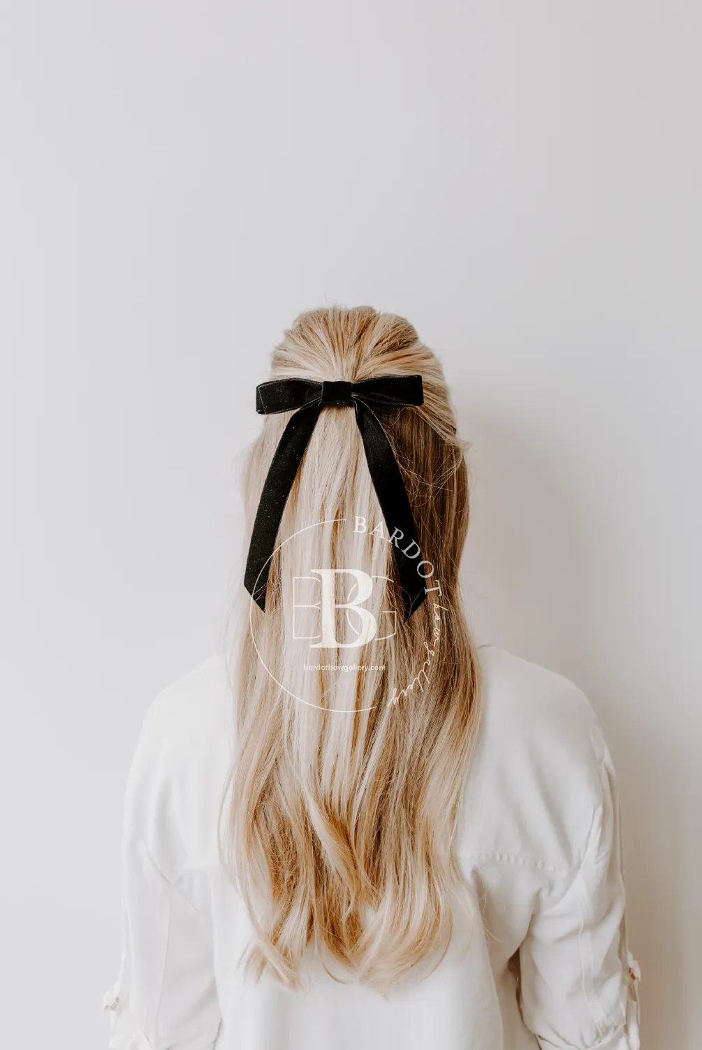 The Standard Velvet Long Bow | Upscale Bows for Women | Standard Bow with Tails | Luxury Designer Hair Bows | Made to Order