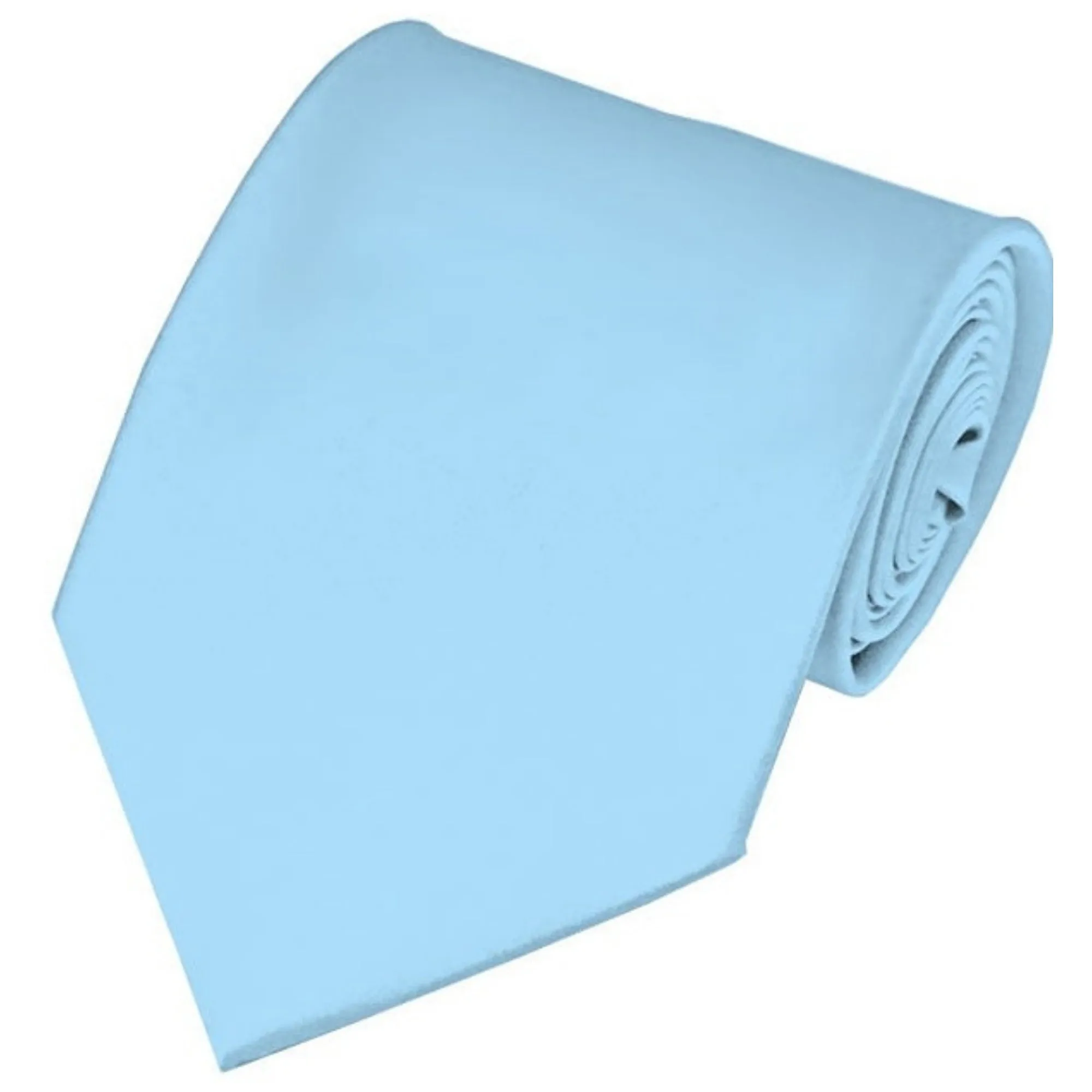 TheDapperTie Solid Color 3.5 Inch Wide And 62 Inch Extra Long Necktie For Big & Tall Men