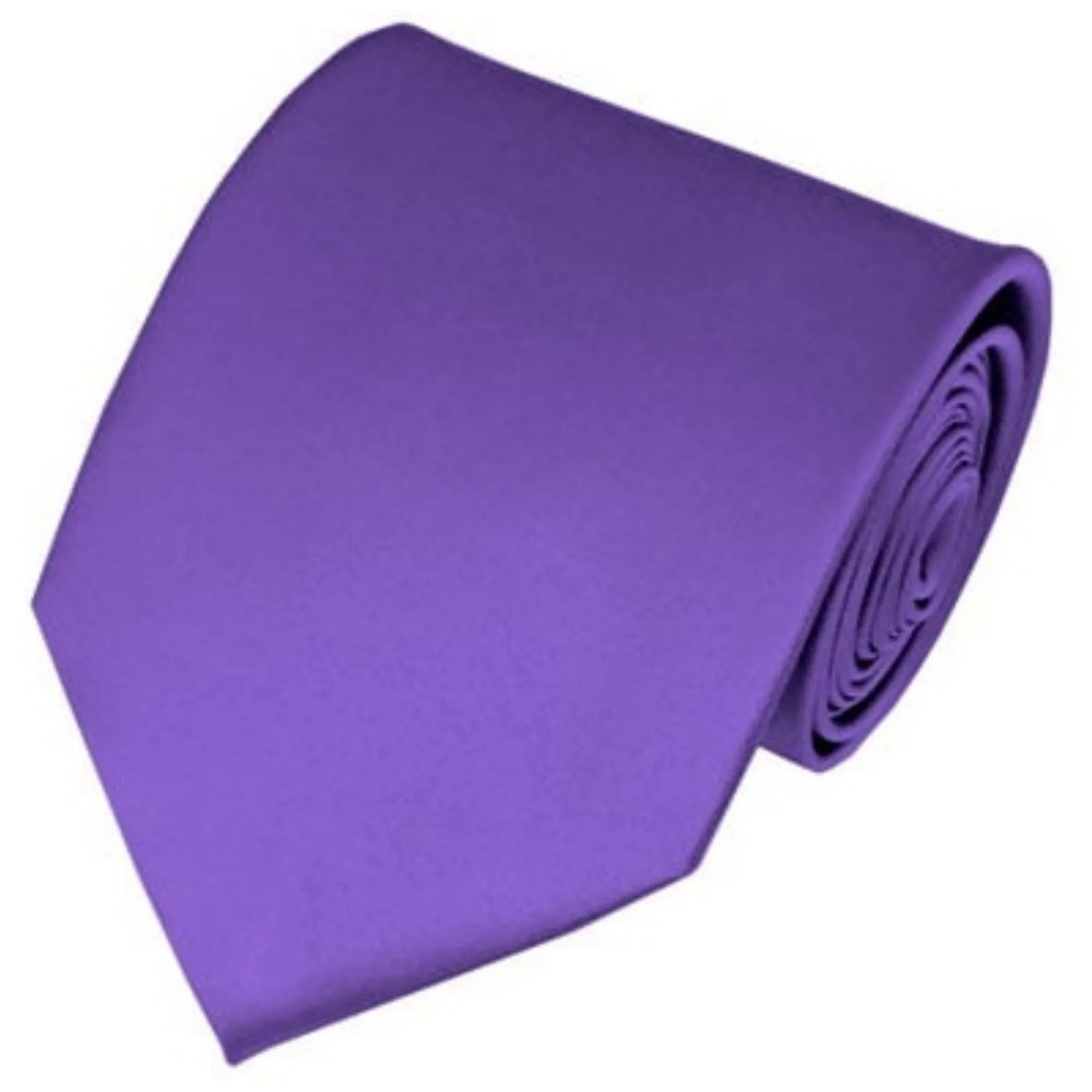 TheDapperTie Solid Color 3.5 Inch Wide And 62 Inch Extra Long Necktie For Big & Tall Men