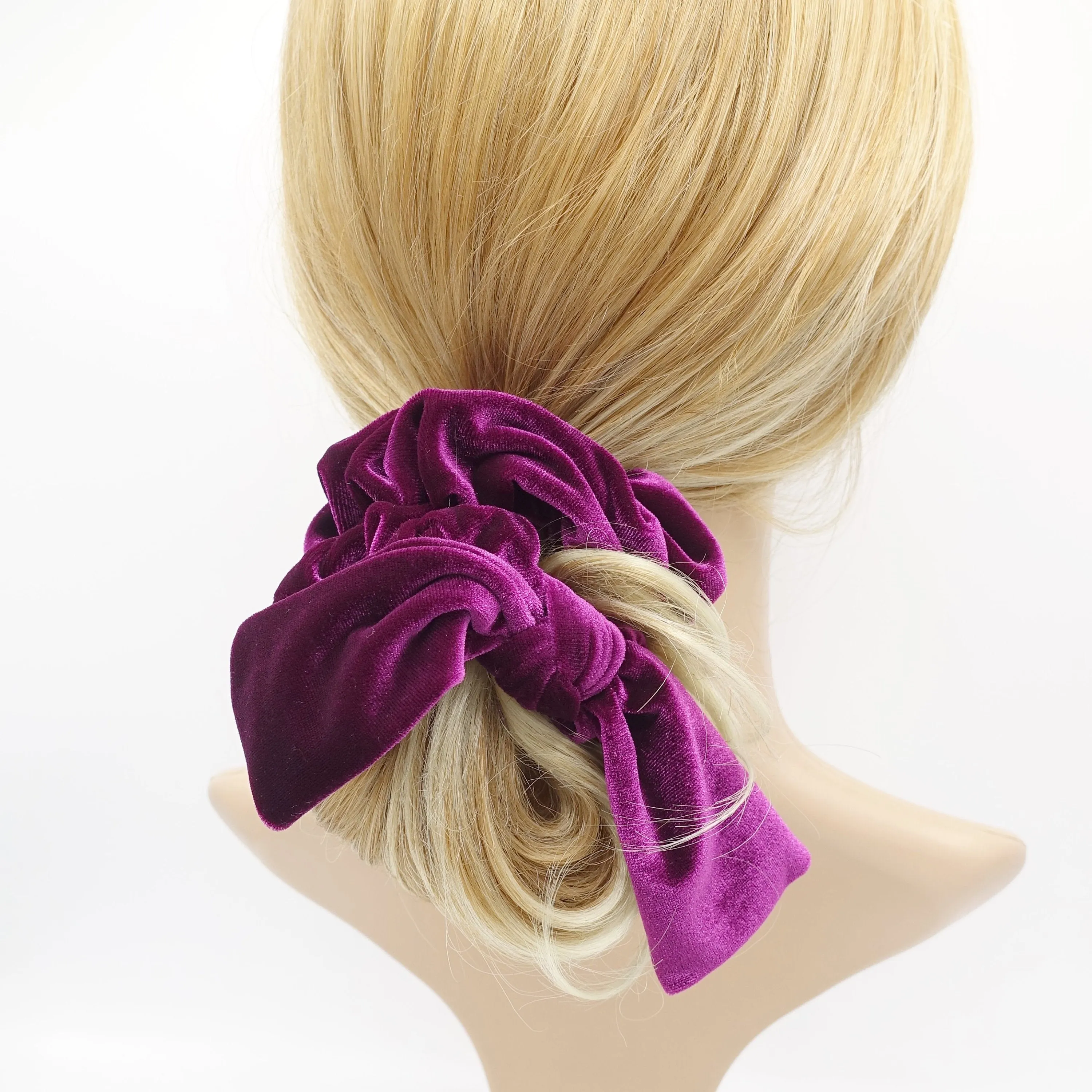 thick velvet scrunchies colorful hair elastic scrunchie knot hair accessory for women