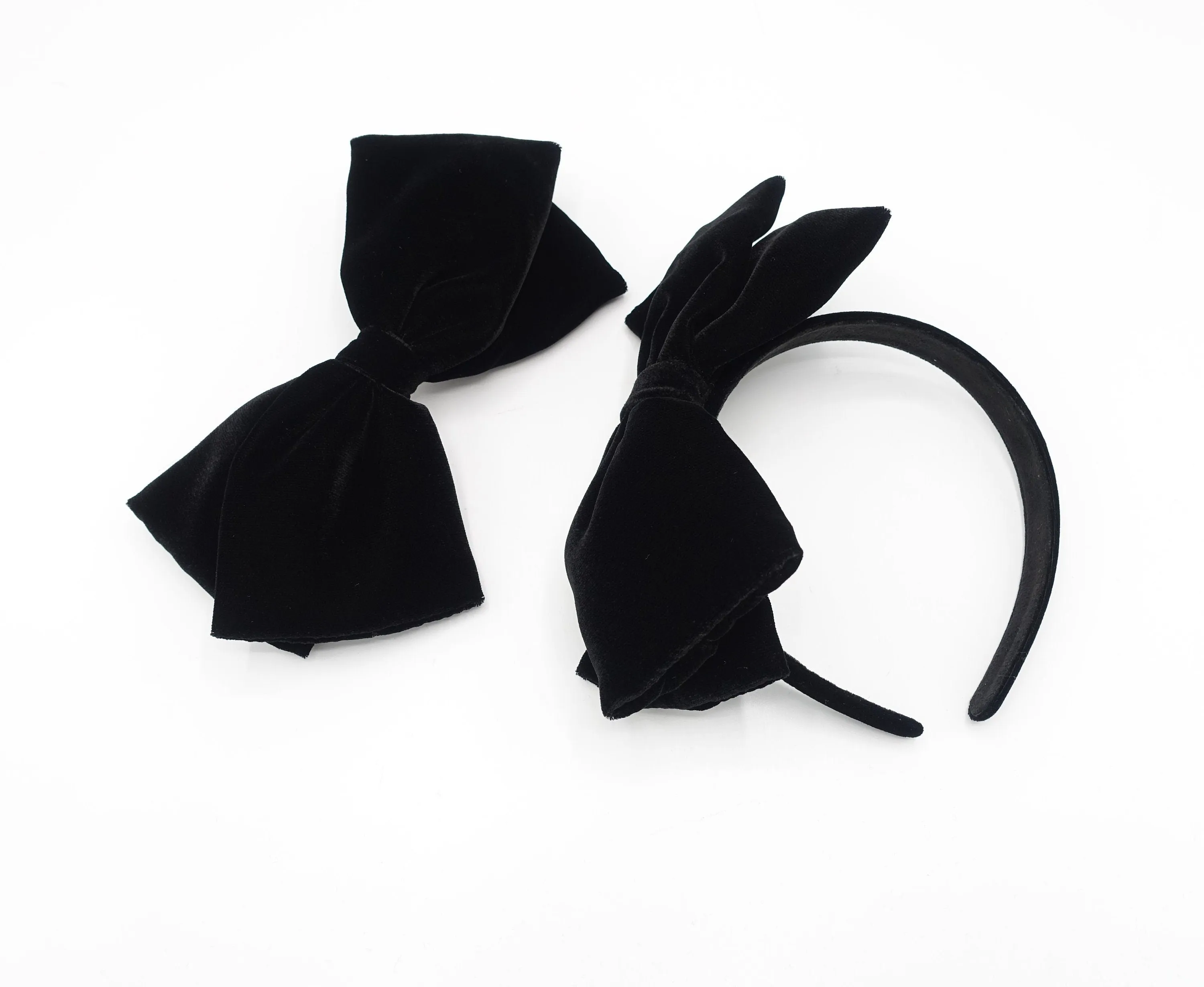 velvet bow headband padded silk velvet bow hairband luxury women hair accessories