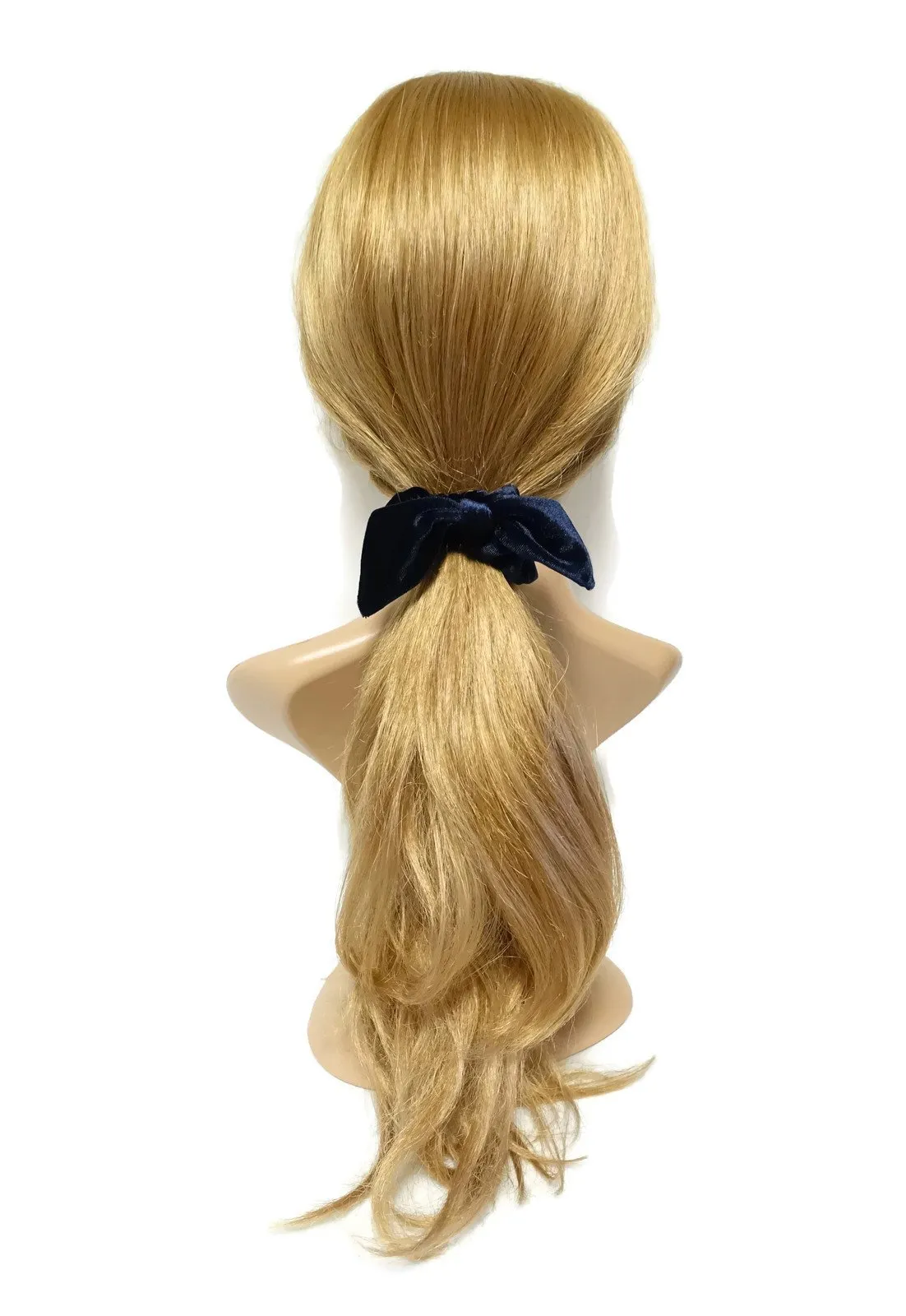 velvet bow knot scrunchies cute solid velvet scrunchy with hair bow women hair accessory