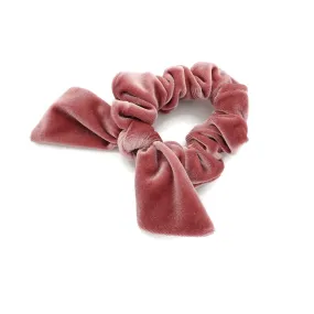 velvet bow knot scrunchies cute solid velvet scrunchy with hair bow women hair accessory