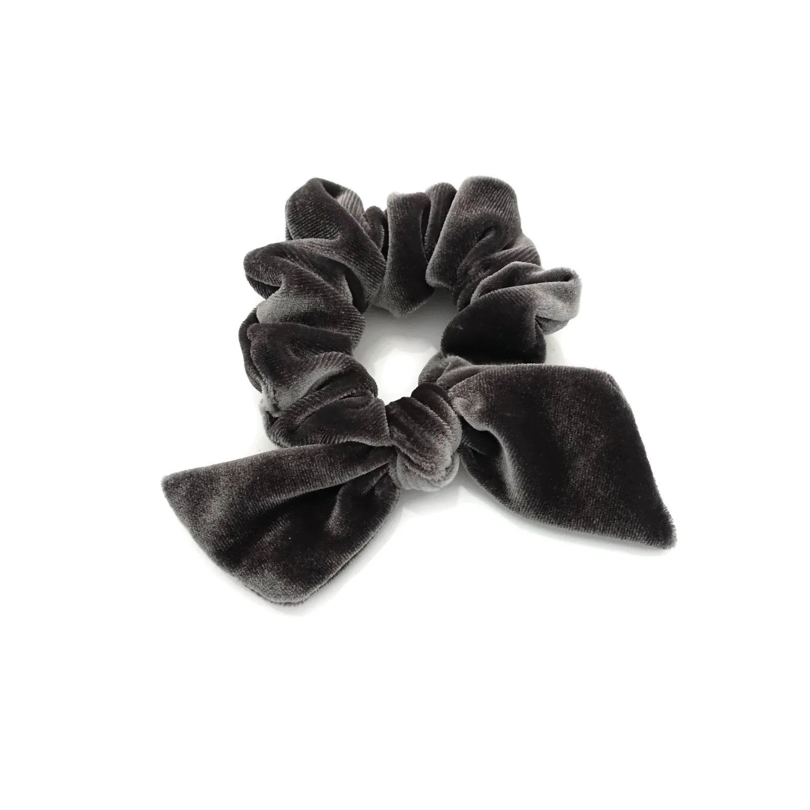 velvet bow knot scrunchies cute solid velvet scrunchy with hair bow women hair accessory