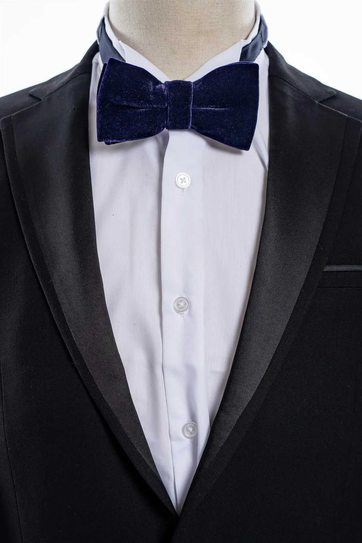 Velvet bow tie