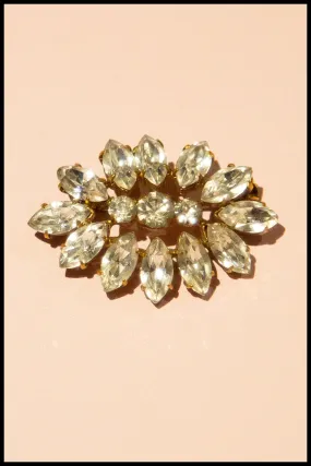 Vintage 1930s Classical Rhinestone Brooch