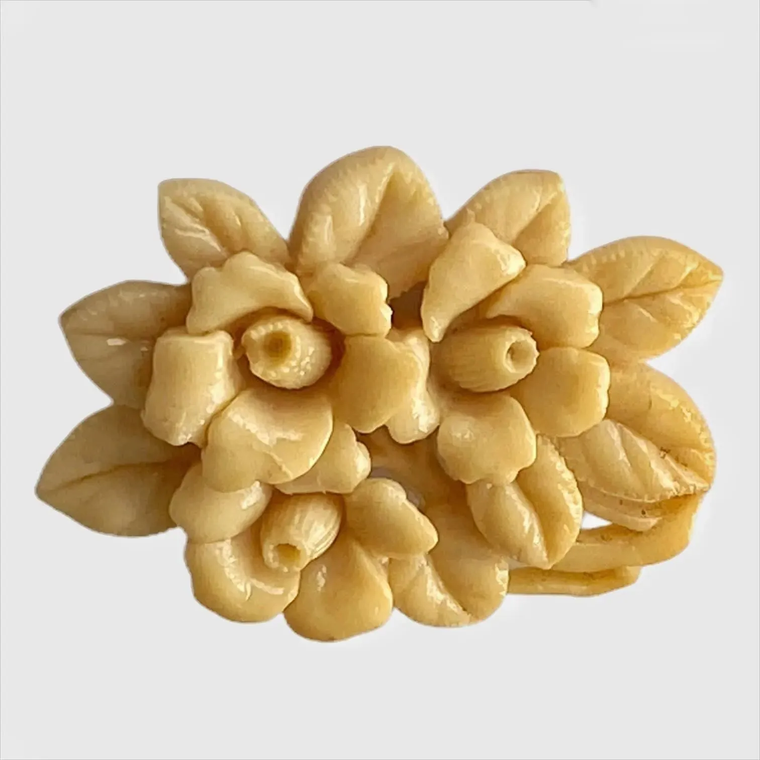 Vintage Celluloid Flower Brooch Always Stylish