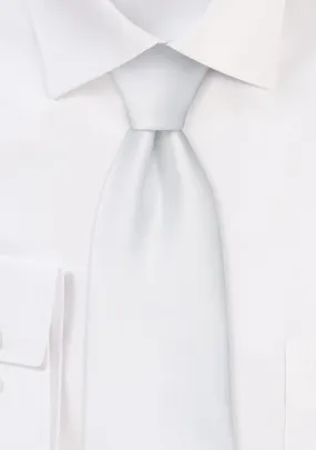 White Solid Necktie