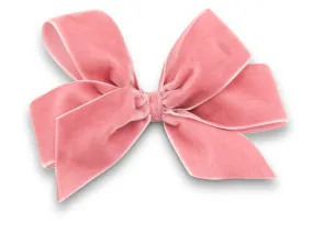 XL Rose pink, Georgia velvet hair bow