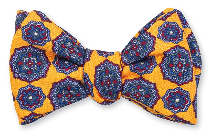 Yellow Edisto Medallions Bow Tie - B5440